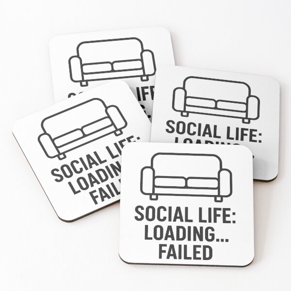 Item preview, „Social life: loading… failed“ designed and sold by Pfff-Designs.