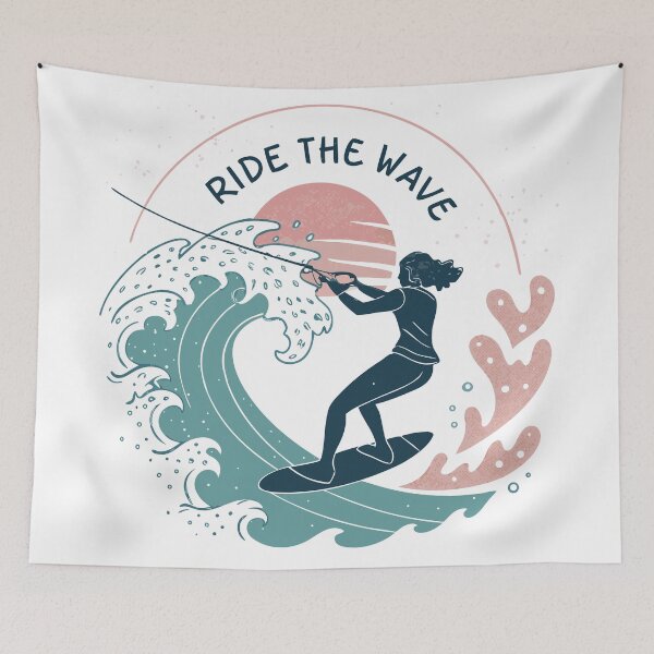 Item preview, Ride the Wave – Minimalist Waterskiing Vector Design | Modern Sporty Aesthetic designed and sold by VividOrganica.