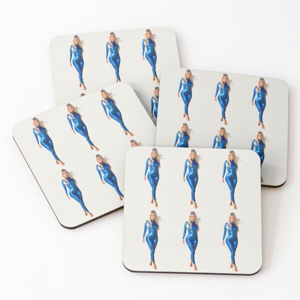 Item preview, Shiny blue latex catsuit walk designed and sold by Magic-Reality.