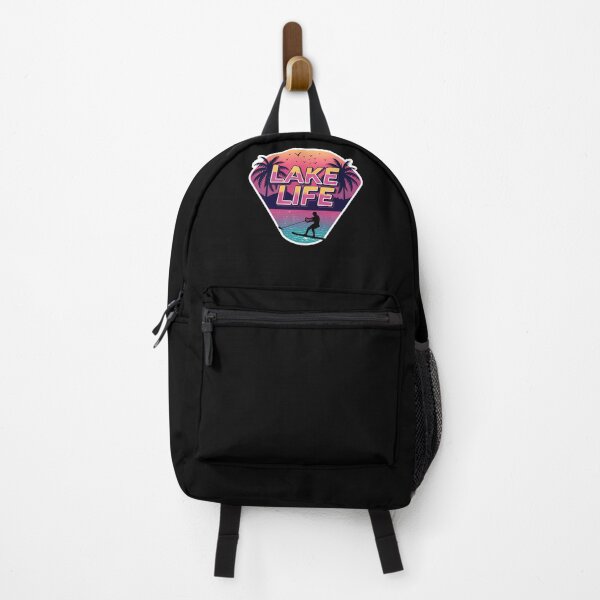 Item preview, Retro 80s Waterskiing | Neon Sunset Lake Life Vaporwave Aesthetic designed and sold by VividOrganica.