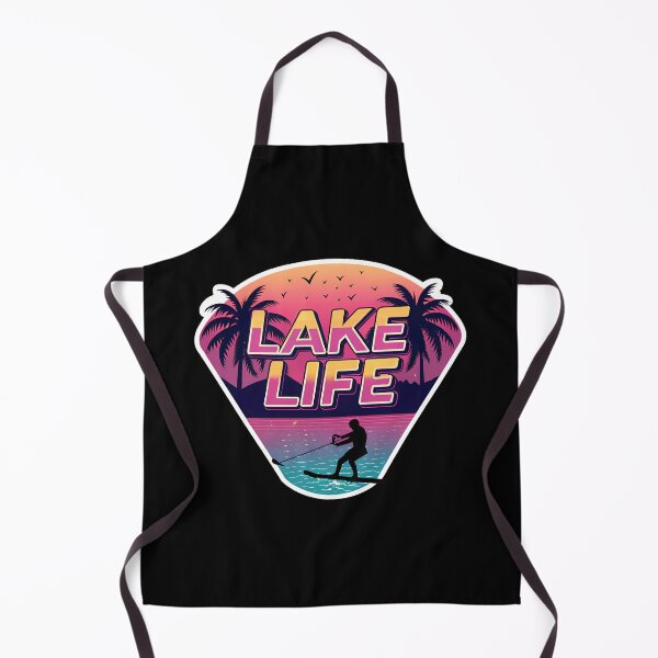 Item preview, Retro 80s Waterskiing | Neon Sunset Lake Life Vaporwave Aesthetic designed and sold by VividOrganica.