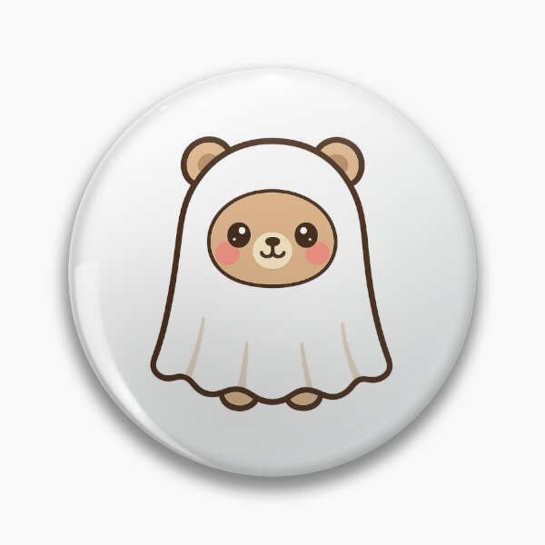 Item preview, Kawaii Ghost Bear – Cute Halloween Design designed and sold by ChillTofu.
