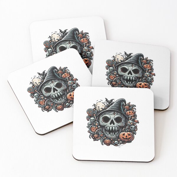 Item preview, Scary Skeleton with Razor-Sharp Teeth – Halloween Design designed and sold by effdesigns.
