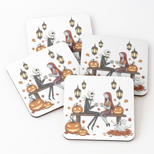 Item preview, Jack & Sally Halloween Tea Party designed and sold by Drip stamp.