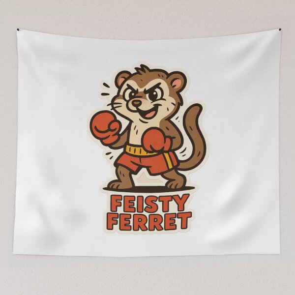 Item preview, Amazing Alliterative Adjective Animal - Feisty Ferret designed and sold by Witan Ink.