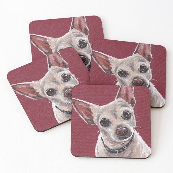 Item preview, Cute tan Chihuahua Art, Fawn color Chihuahua designed and sold by leekellerart.