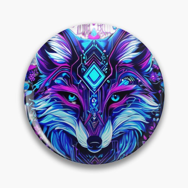 Item preview, Mystical Cyber Fox - Neon Geometric Animal Art - Nature & Technology Fusion Design for T-shirt, Hoodie & Poster designed and sold by Naturalite19.