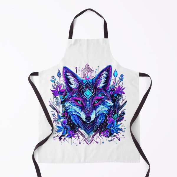 Item preview, Mystical Cyber Fox - Neon Geometric Animal Art - Nature & Technology Fusion Design for T-shirt, Hoodie & Poster designed and sold by Naturalite19.