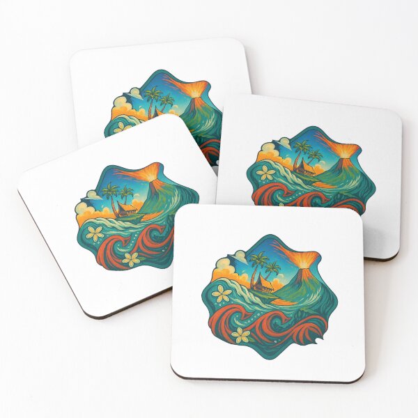 Item preview, Island of Fire and Waves designed and sold by Coo-L Vibe-Z.