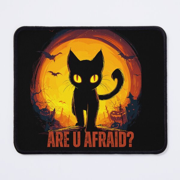 Item preview, Black Halloween Cat - Are you scared? designed and sold by Oni-Pixels.