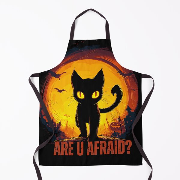 Item preview, Black Halloween Cat - Are you scared? designed and sold by Oni-Pixels.