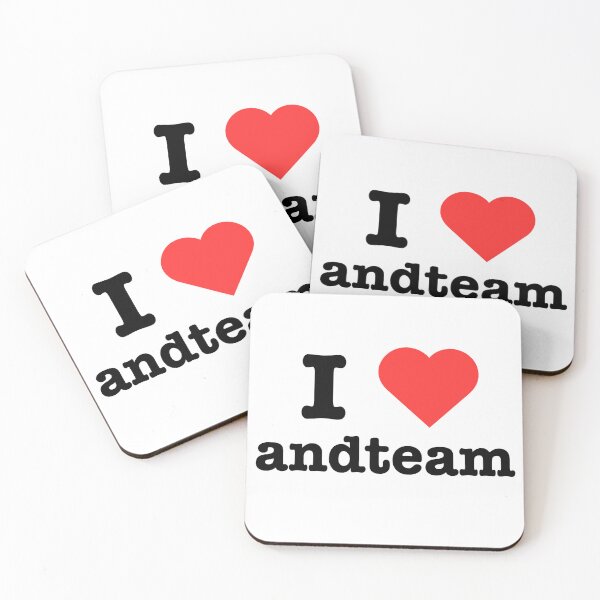 Item preview, “I love andteam” | (Style 1, square) designed and sold by BobaBit.