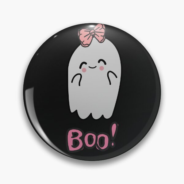 Item preview, Boo Cute Ghost With Pink Bow  designed and sold by ArtBeLife.