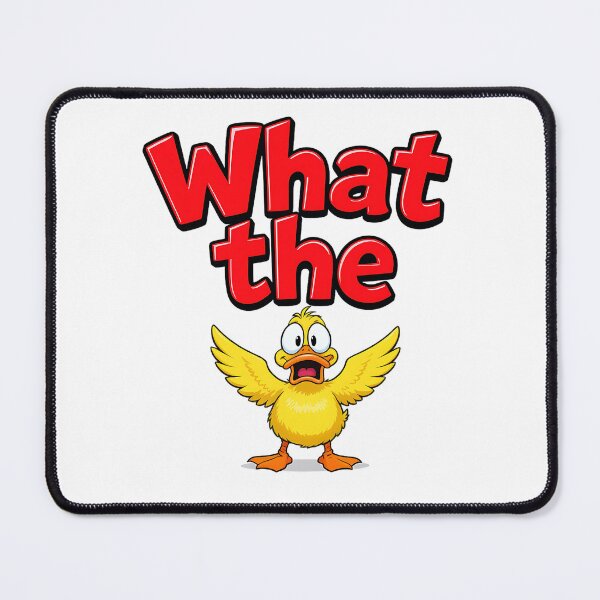 Item preview, Funny What the Duck Cartoon Design – Humorous Duck Sticker & Gift Idea designed and sold by RSK Originals.