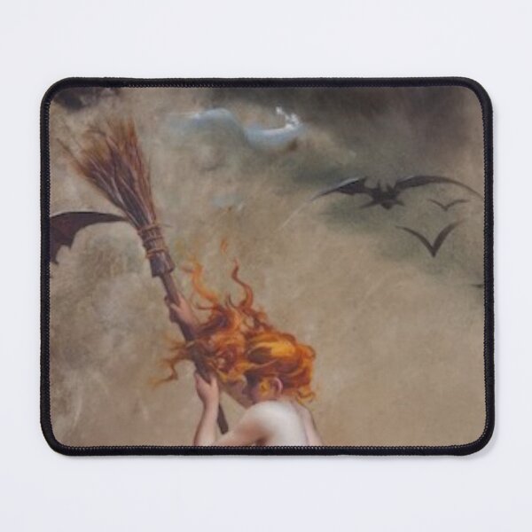 Item preview, The witch, painted on a tambourine by Falero designed and sold by PureVintageLove.
