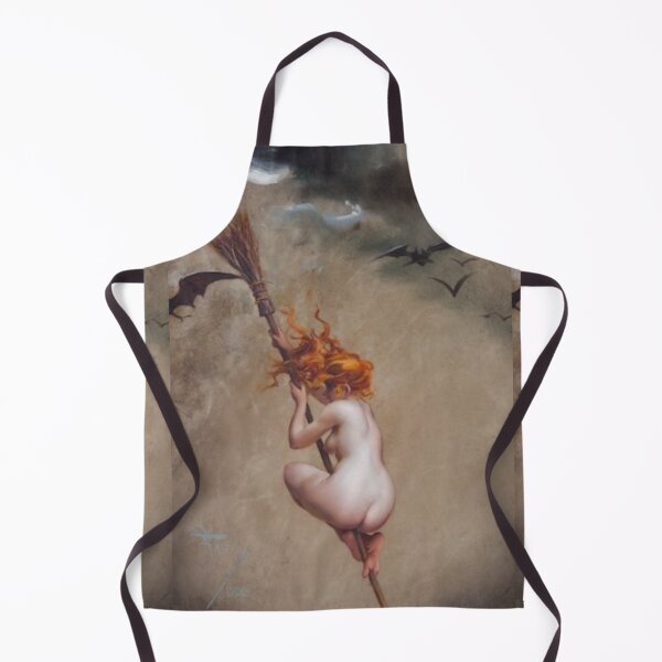 Item preview, The witch, painted on a tambourine by Falero designed and sold by PureVintageLove.