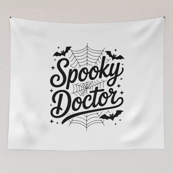 Aperçu de l'œuvre Docteur effrayant, cadeau d'Halloween au design amusant créée et vendue par Oussinc.