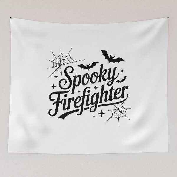 Item preview, Spooky Firefighter, Funny Firefighter Design Halloween Gift designed and sold by Oussinc.