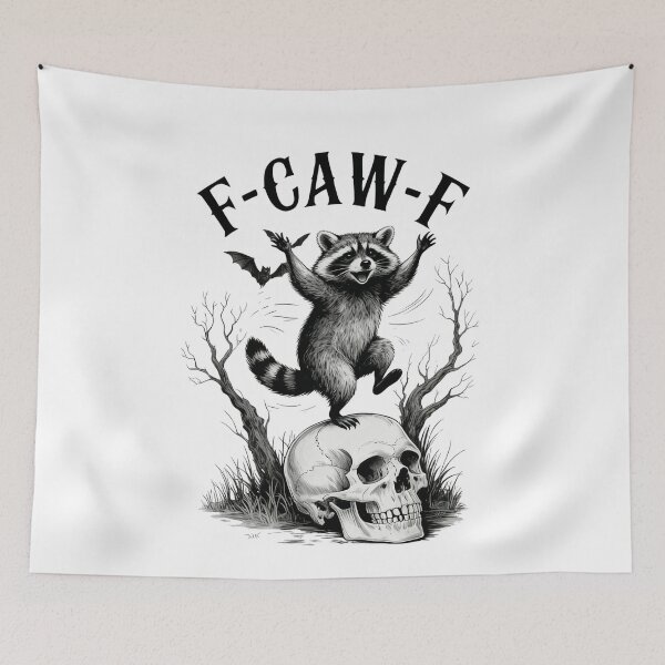 Item preview, F-Caw-F Funny Black Raccoon F Caw F Racoon Dancing Women Men designed and sold by Miumed.