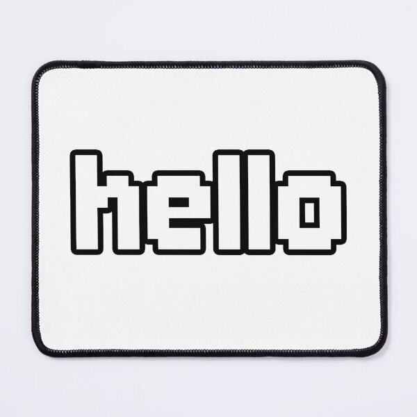 Item preview, hello in 8-bit Pixel Outline designed and sold by Memes N Lore .