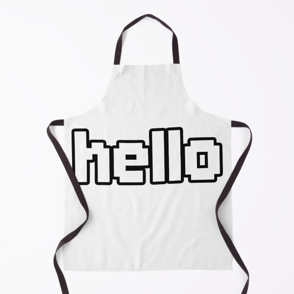Item preview, hello in 8-bit Pixel Outline designed and sold by Memes N Lore .