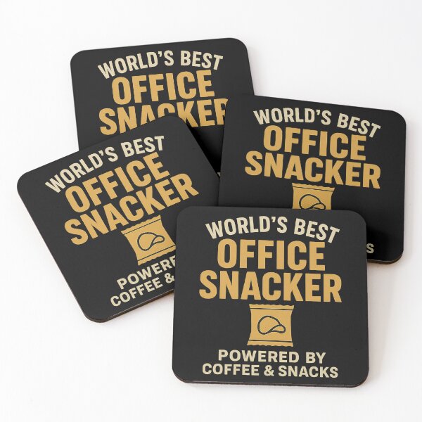 Item preview, World’s Best Office Snacker - Retro Foodie Tee designed and sold by Work Life Tees.