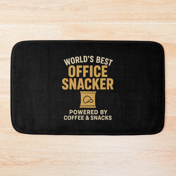 Item preview, World’s Best Office Snacker - Retro Foodie Tee designed and sold by Work Life Tees.
