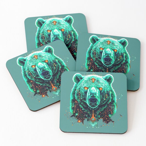 Item preview, Arctic Glow Bear - Lime Green & Orange Neon Polar Bear - Cyberpunk Winter Animal Design for T-shirt & Hoodie designed and sold by Naturalite19.