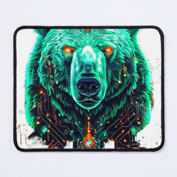 Item preview, Arctic Glow Bear - Lime Green & Orange Neon Polar Bear - Cyberpunk Winter Animal Design for T-shirt & Hoodie designed and sold by Naturalite19.