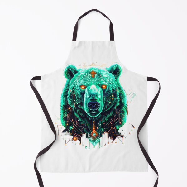 Item preview, Arctic Glow Bear - Lime Green & Orange Neon Polar Bear - Cyberpunk Winter Animal Design for T-shirt & Hoodie designed and sold by Naturalite19.