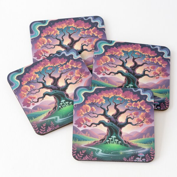 Item preview,  oak tree standing within a mystical autumn forest. designed and sold by Lilashakti ⭐️ ⭐️ ⭐️ ⭐️ ⭐️.