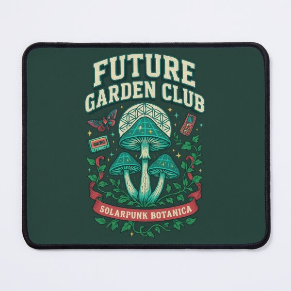 Item preview, Future Garden Club Solarpunk Botanica T-Shirt – Retro Sci-Fi Garden designed and sold by SHHCreations.