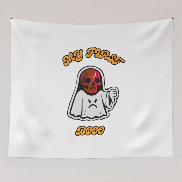 Item preview, My First Booo – Cute Cosmic Ghost designed and sold by PanGieroj.