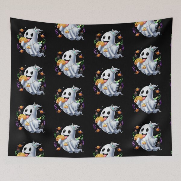 Item preview, Funny Halloween Ghost Taco Lover Design designed and sold by DMNindustries.