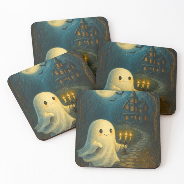 Item preview, Cute Kawaii Ghost in Pumpkin. Spooky Adorable Halloween designed and sold by JOSTH.