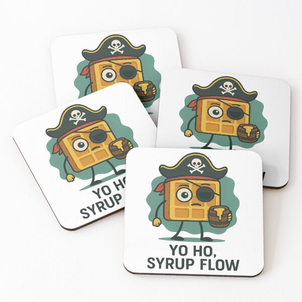 Item preview, Yo Ho, Syrup Flow – Funny Pirate Waffle designed and sold by PanGieroj.