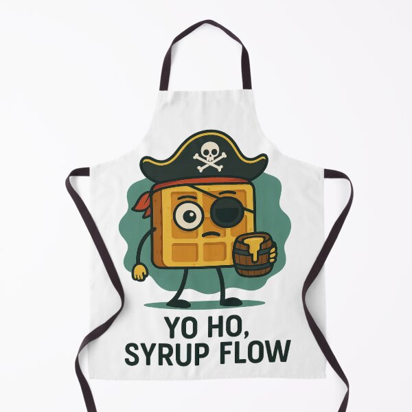 Item preview, Yo Ho, Syrup Flow – Funny Pirate Waffle designed and sold by PanGieroj.