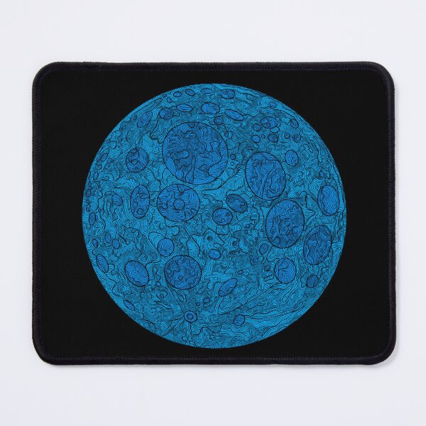 Item preview, Blue moon line art drawing designed and sold by DaveDanchuk.