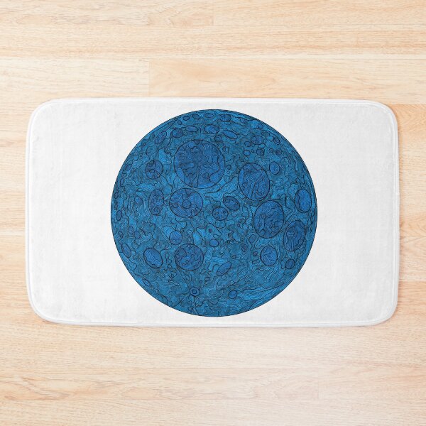 Item preview, Blue moon line art drawing designed and sold by DaveDanchuk.