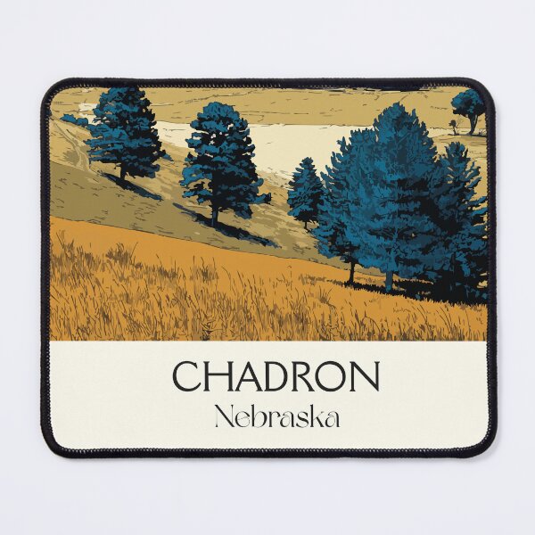 Item preview, Chadron Nebraska Vintage Travel Poster | Pine Ridge Scenery Art Print | State Park Decor designed and sold by TuncGK.