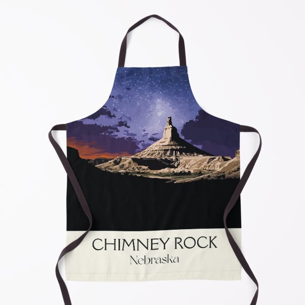 Item preview, Chimney Rock Nebraska Vintage Poster | Oregon Trail Landmark Art Print | Pioneer History Decor designed and sold by TuncGK.