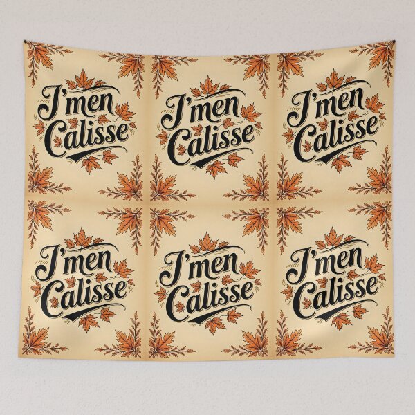 Item preview, J’men Calisse – Elegant Vintage Paper with Fall Maple Leaves designed and sold by EmeraldeaArt.