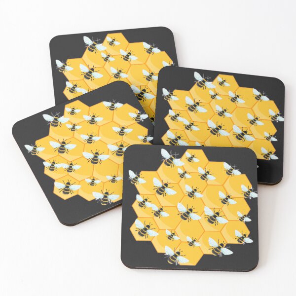 Item preview, Busy Bees on Honeycomb - Sweet Nature Pattern designed and sold by Studio Yvonne .