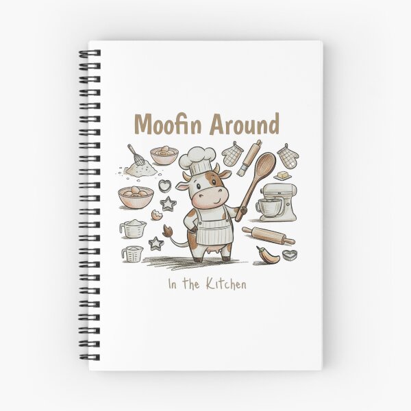 Item preview, Moofin Around the Kitchen Cow Baking Themed Shirt designed and sold by KD Studios.