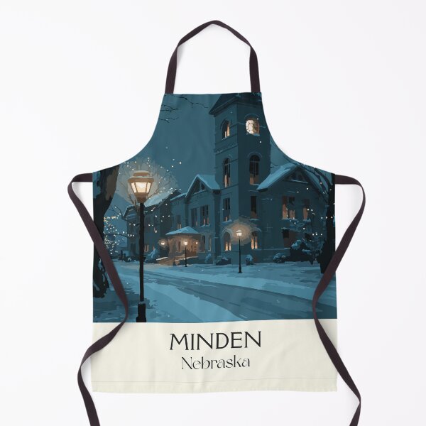 Item preview, Minden Nebraska Vintage Travel Poster | Christmas City Art Print | Winter Wonderland Decor designed and sold by TuncGK.
