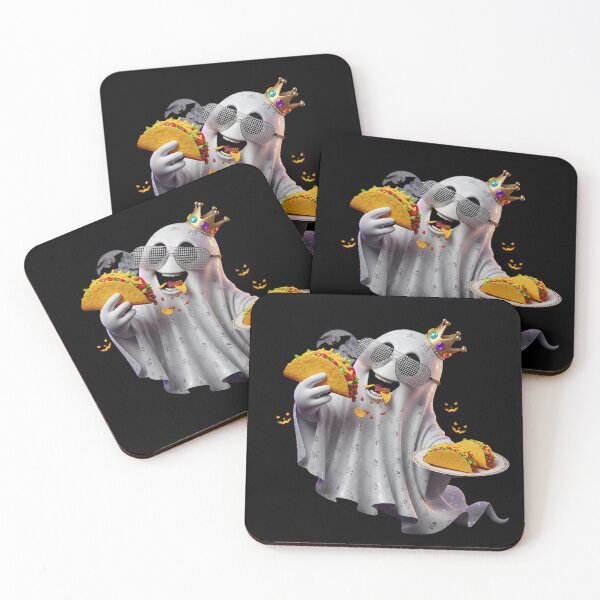 Item preview,  "Spooky & Boujee" Halloween Ghost Eating Tacos designed and sold by DMNindustries.