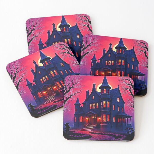 Item preview, Spooky Haunted House at Dusk Design designed and sold by Health And Fitness Posts e-Store.