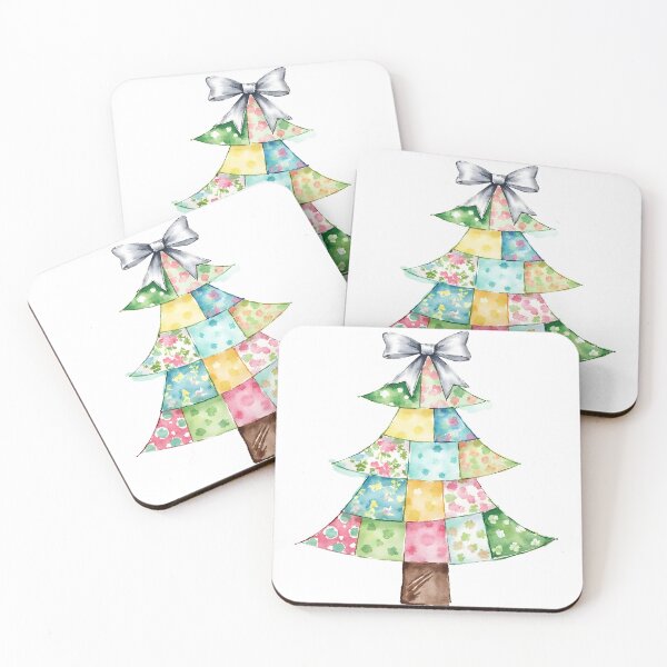 Item preview, Patchwork Christmas Tree Coquette Christmas Tree designed and sold by PeacefulD-signs.