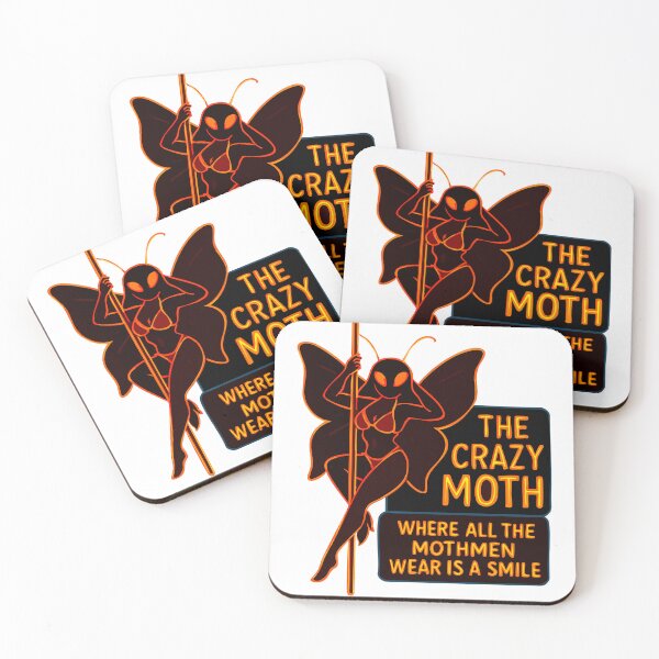 Item preview, The Crazy Moth – Mothman Neon Cabaret designed and sold by Folk Bestiary.