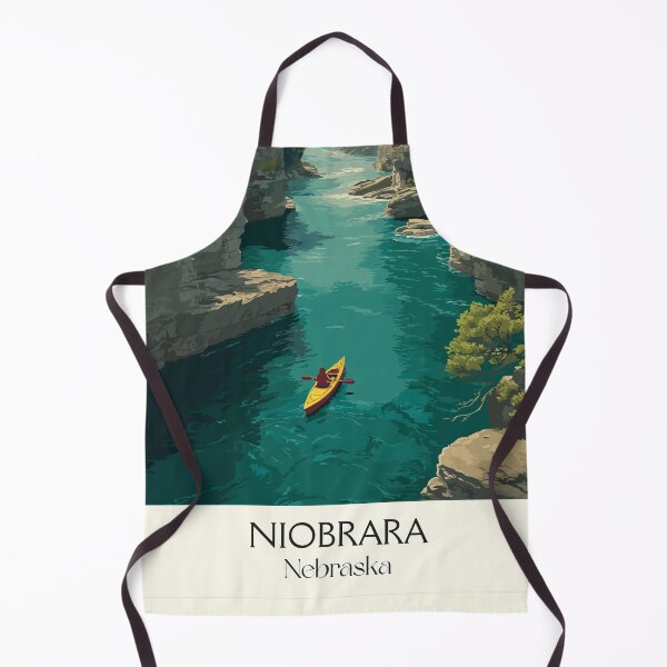 Item preview, Niobrara River Nebraska Vintage Poster | National Scenic River Art Print | Kayaking & Tubing Decor designed and sold by TuncGK.